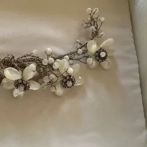 Tacori Sterling Silver & White Topaz Tiara Wedding Bridal Like New Condition Tacori | Accessories | Tacori Sterling Silver White Topaz  main image 2